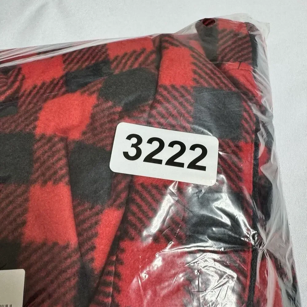 Merry & Bright Buffalo Plaid Pajama Top & Bottom Set Men's Big & Tall Size 4XB